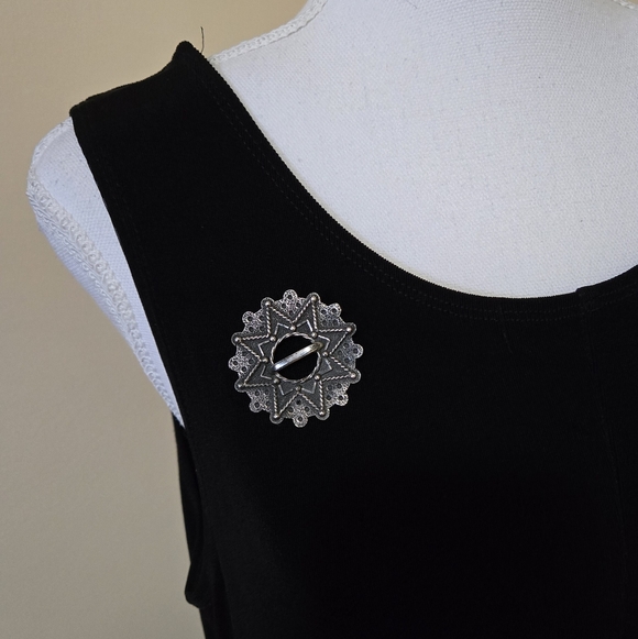 Vintage Nordic Sterling Silver Brooch Solje - Picture 2 of 8